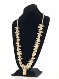 Sold at Auction: Hand Carved Bone Kachina& Animal Fetish Necklace