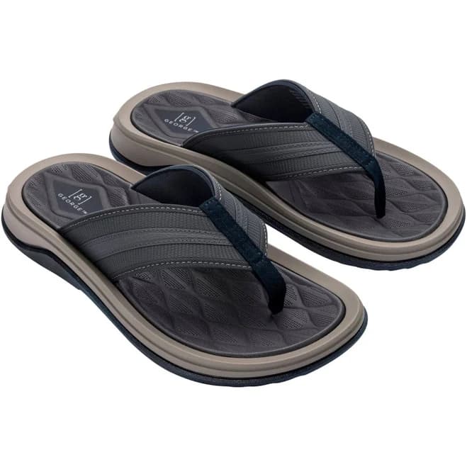 George Men's Premium Comfort Flip Flops