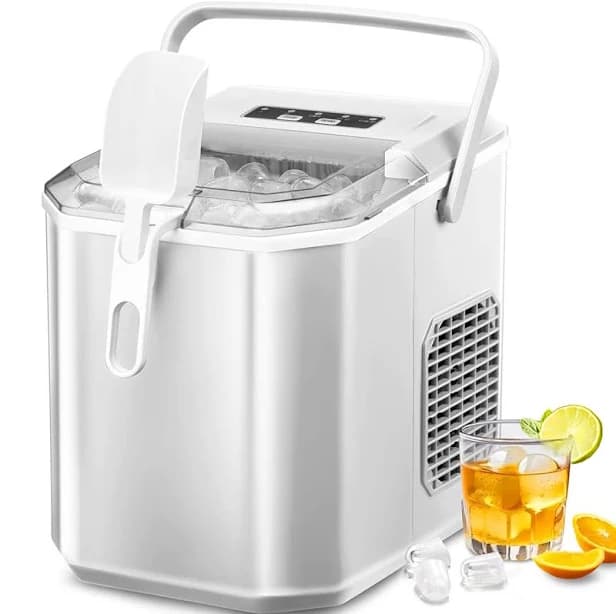 COWSAR 26 Lb. lb. Daily Production Bullet Ice Countertop Ice Maker