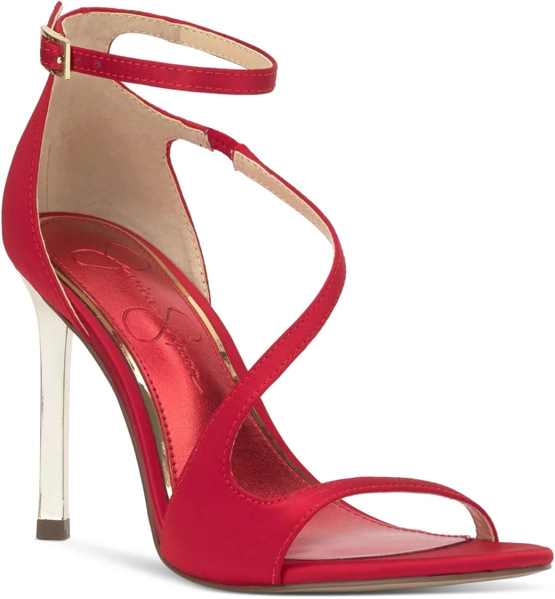 Jessica Simpson Women's Qamille Sandal - Red - Sandal Heels - 9