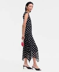 I.N.C. International Concepts Women's Printed V-Neck Midi Dress, Macy's Exclusive - Macy's