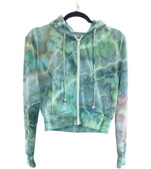 Tie Dye Cropped Hoodie