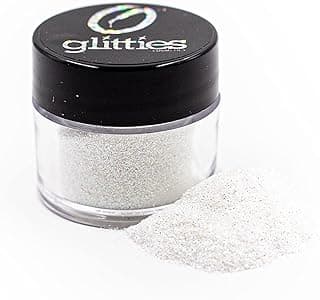 GLITTIES - ICY Mint - Cosmetic Grade Extra Fine (.006") Loose Glitter Powder Safe for Skin! Perfect for Makeup, Body Tattoos, Face, Hair, Lips, Soap, Lotion, Nail Art - (10 Gram Jar)