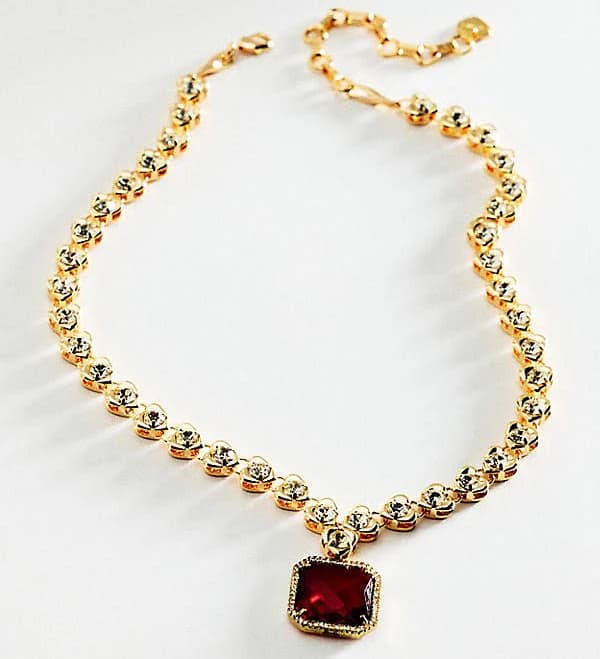 Anthropologie Gem Pendant Necklace