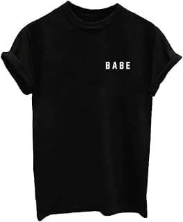 Letter Funny O Neck Women T Shirts Top