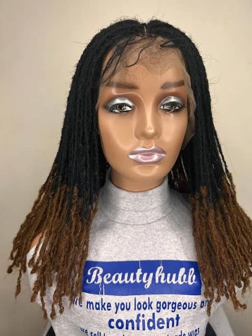 Ombre Sisterlocks Lace Front Wig