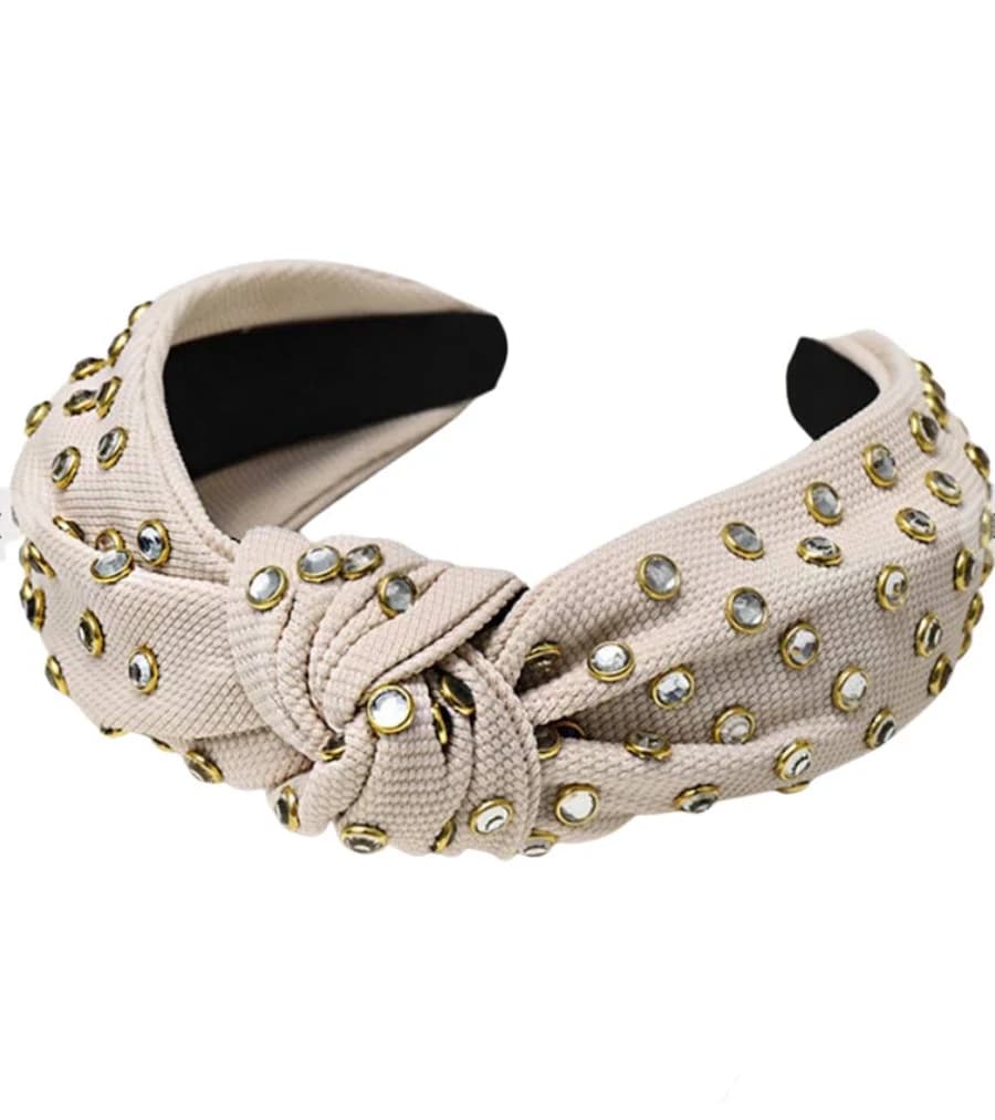 Rhinestone Knotted Headband