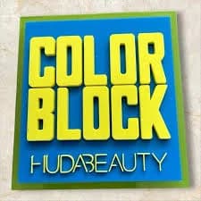 Huda Beauty Color Block Obsessions Eyeshadow Palette Blue Green 9 Pan