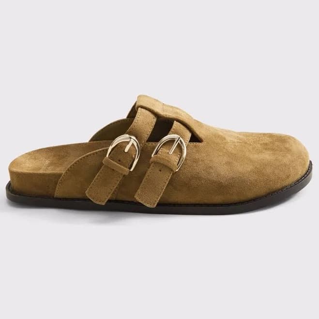 Abercrombie & Fitch Women's Vegan Suede Clogs
