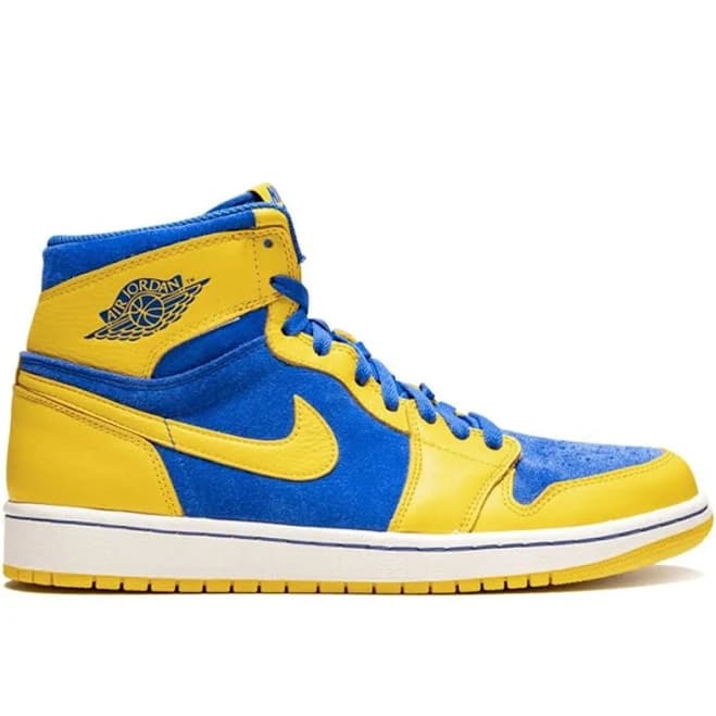 Air 1 Retro High Og Laney In Varsity Maize/game Royal-white