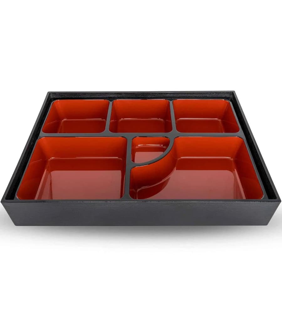 Black and Red Bento Box
