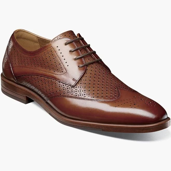 Stacy Adams Asher Wingtip Lace Up Men's Shoes Leather