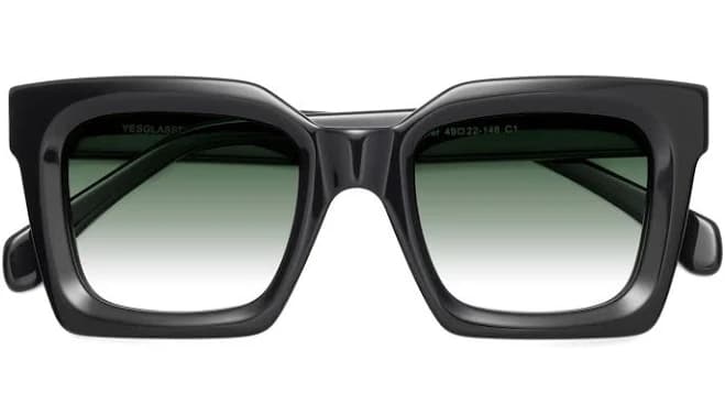 Oversized Thick Square Gradient Sunglasses Sunwear Lenses