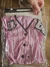 New Dreamgirl Sexy THE BABE Baseball Hat Glove Stocking Pink Halloween Costume L | eBay