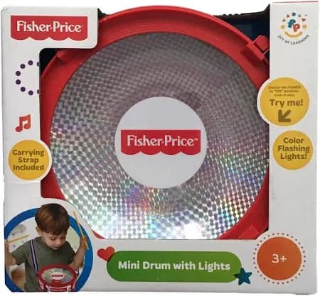 FISHER-PRICE MINI DRUM WITH LIGHTS