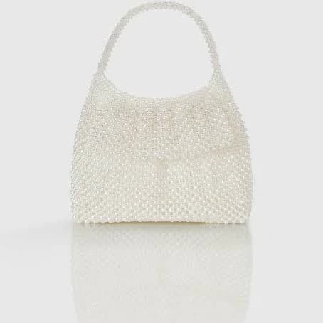 Pearl Flap Evening Shoulder Bag
