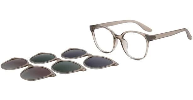 Firmoo Brown Cat-eye Prescription Glasses Frame TR98682