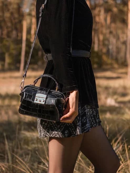 Vintage Crocodile Leather Mini Bag