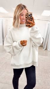 Ash Grey Reversible Mock Neck Sweatshirt – Sparkle Tallahassee