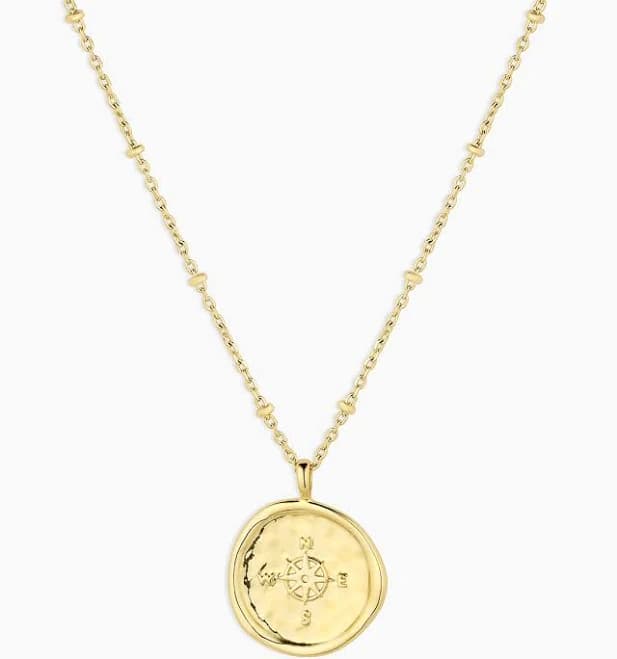 Gorjana Compass Coin Necklace