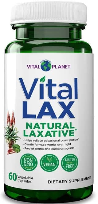 Vital Planet Vital LAX Natural Laxative 60 Veg Capsules