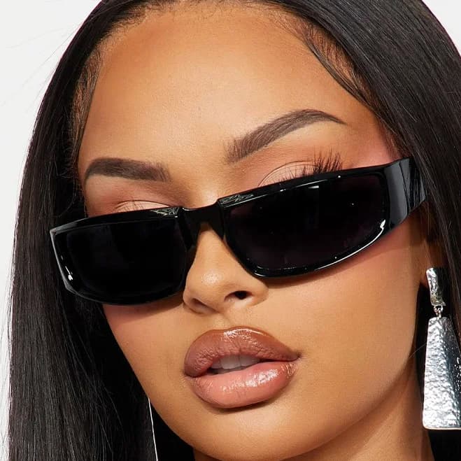 Fashion Nova Women's Got You Wrapped Around Sunglasses