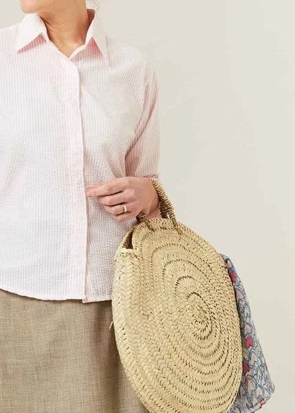 The Able Label Bohemia Round Straw Bag