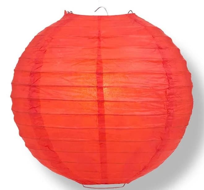 36 Inch Red Jumbo Round Paper Lantern