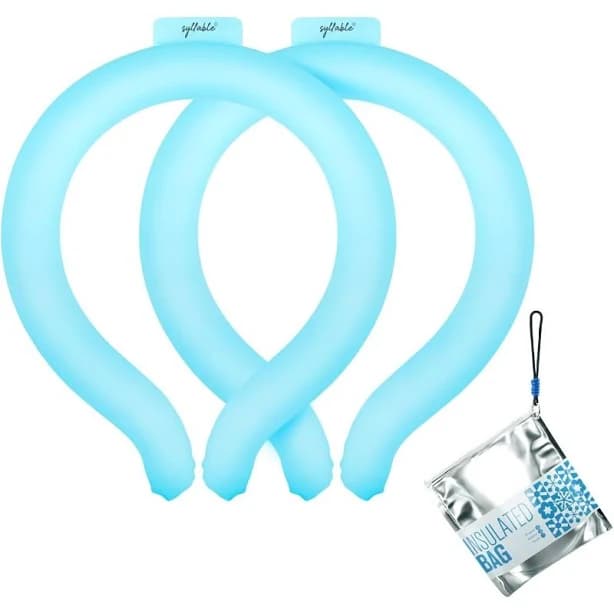 2pcs Neck Cooling Tube with Cold Insulated Bag