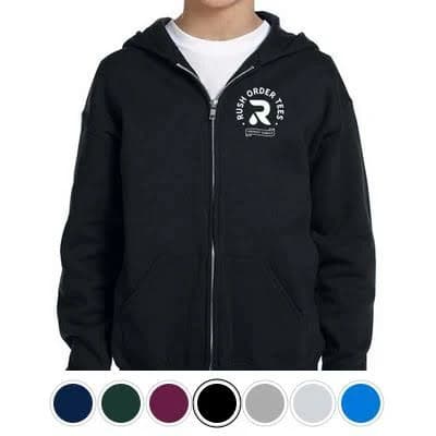 Jerzees NuBlend Youth Full-Zip Hooded Sweatshirt