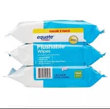 EQUATE Fresh Scent Flushable Wipes - 3 Packs