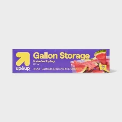 Up&Up Gallon Storage Bags 40ct