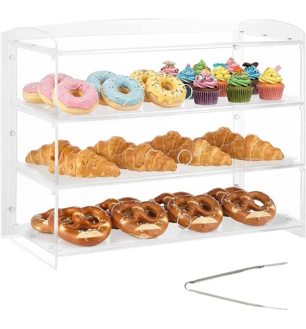 VEVOR 3-Tier Bakery Display Case