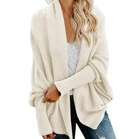 Women's Cable Knit Long Sleeve Slouchy Cardigan