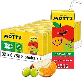100 Percent Fruit Punch Juice, 6.75 fl oz boxes, 32 Count (4 Packs of 8)