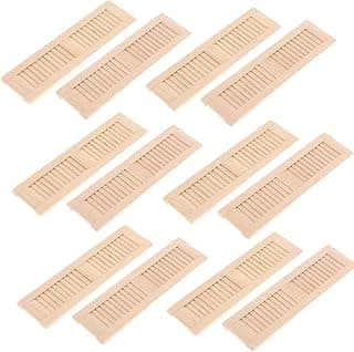 Tachiuwa 6X 2X 12th Mini Windows Shutter Dollhouse Furniture DIY Scene Decoration