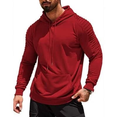 COOFANDY Men's Casual Drawstring Hoodie with Pocket