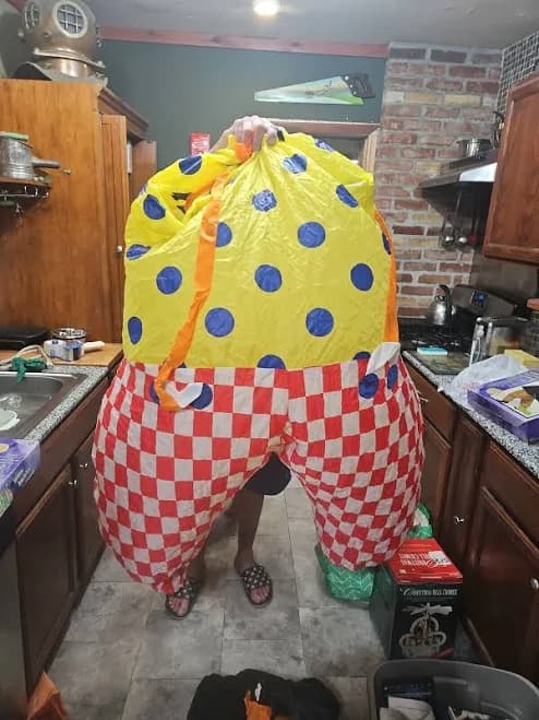 Gemmy Halloween Adult Airblown Inflatable Clown Costume Cosplay