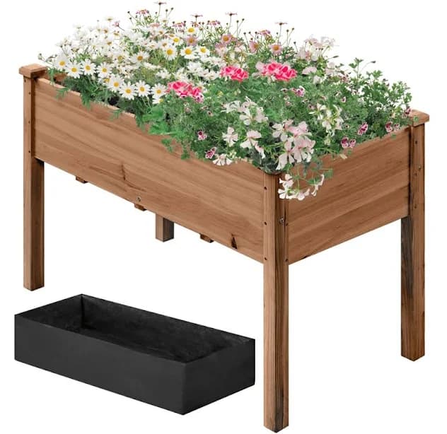 Renwick Rectangle Wood Garden Bed