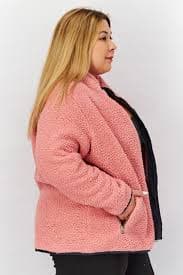 Buy Tommy Hilfiger Women Plus Size Brand Logo Full Zip Jacket, Pink Online | Brands For Less