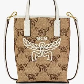 MCM Women's Himmel Lauretos Raffia Jacquard Crossbody