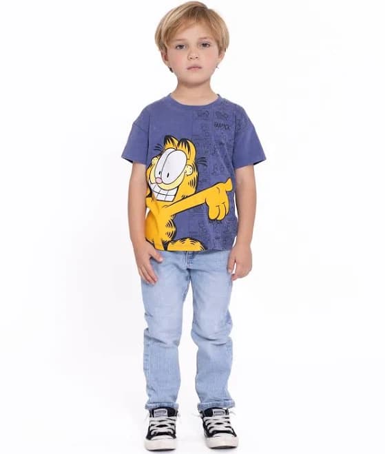 Garfield Toddler Boy's Short Sleeve Crewneck Tee