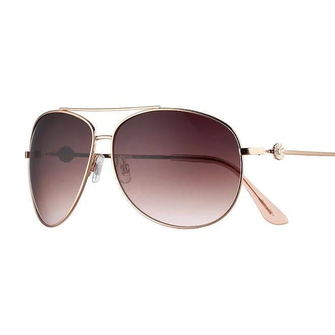 LC Lauren Conrad Carmel 2 Oversized Aviator Sunglasses