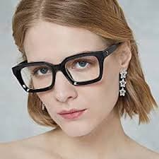 Amazon.com: CVVTSPE Retro Spring Hinge Womens Readers,Blue Light Blocking Computer Square Reading Glasses for Women Men (2 Pack Light Black, 2.5, multiplier_x) : Health & Household