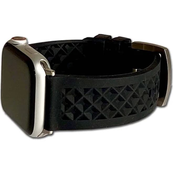 Apple Watch Waterproof Rubber Diver with Diamond Pattern