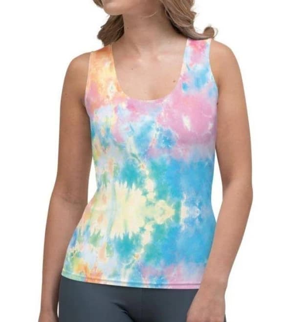 Pastel Tie Dye Tank Top