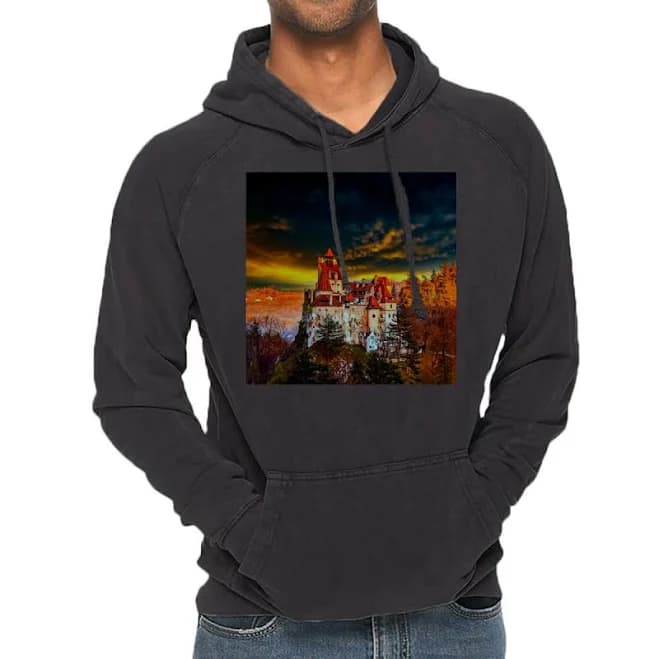 Artistshot Dracula Castle Vintage Hoodie