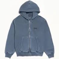 Basic Stüssy Zip Hoodie Pigment Dyed
