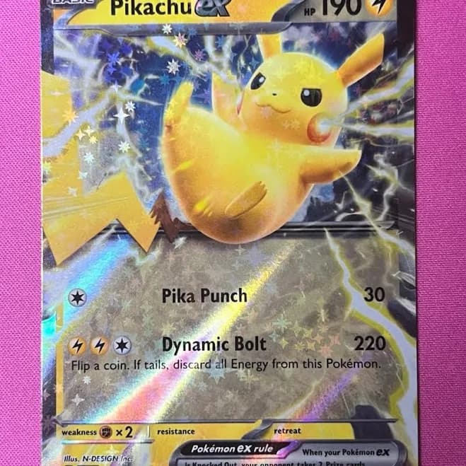 Pokemon Pikachu Ex Paldea Evolved (PAL) 063/193 Holo - Toys & Collectibles