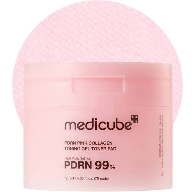 Medicube PDRN Pink Collagen Toning Gel Toner Pad